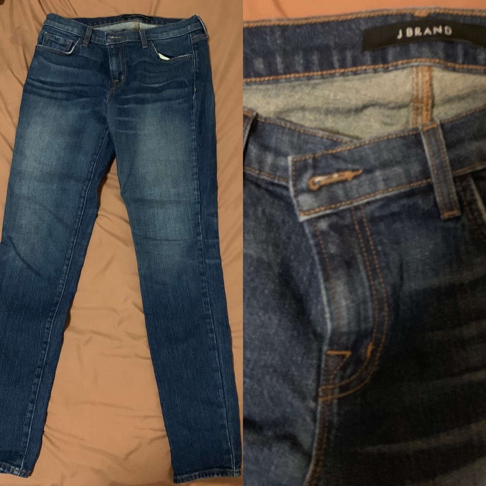 J brand skinny jeans indigo medium dark wash